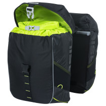 Sidoväska par BASIL Miles MIK, storlek L, 34l, black lime