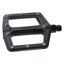 Pedal Cavo 9/16" Flat/BMX, polyamid svart, utbytbara dubbar, inkl. 10 St