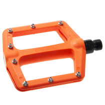 Pedal CAVO 9/16" Flat/BMX, polyamid orange, utbytbara stift