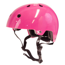 Cykelhjälm GTX BMX, 54-58cm, matt rosa, justerbar med spännband.