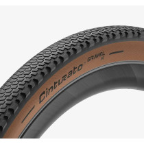 Däck 27,5" PIRELLI Cinturato GRAVEL H Classic, TLR, 50-584, Tanwall svart/brun,