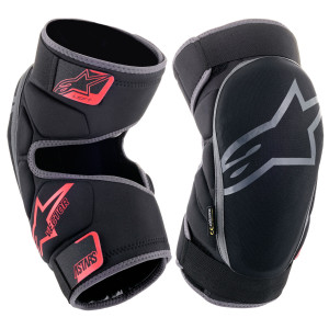 Knäskydd ALPINESTARS,  Vector, storlek L/XL, antracit/röd