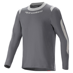 Cykeltröja ALPINESTARS, A-Dura Dri Wool LS Jersey, storlek XXL, mörkgrå