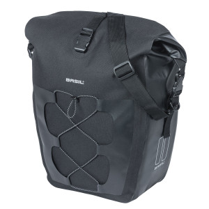 Sidoväska BASIL Navigator Waterpoof, L-storlek, 25-31L, svart, vattentät