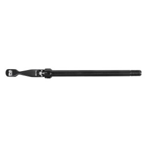 Thru axle Novatec Synace with QR. 142mm:n navalle. M12x163mm x P1.5xT. svart