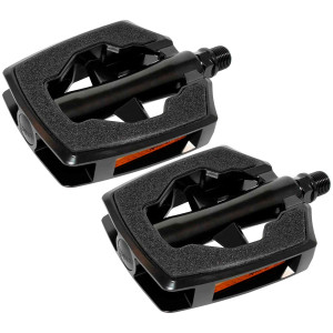 Pedal 9/16" UNION Sandblock SP-890. alu. svart
