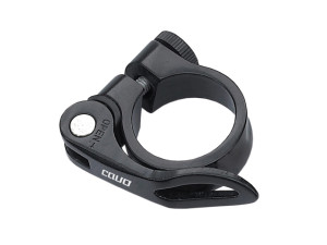 Sadelstolpsklamma CAVO. QR alu/svart 28.6mm