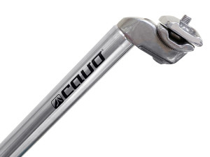 Sadelstolpe CAVO 30,2x400mm, silver, alu, inkl.klamma