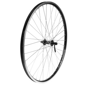 Framhjul 28" 19-622 SHIMANO Tourney QR, Alex X2000, dubbelbottnad, svart 36h
