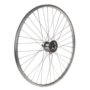 Bakhjul 26" 18-559 VELOSTEEL 1-vxl, alu, Alex ACE 17, dubbelbotnad, 36h