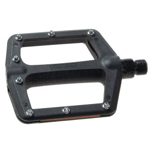 Pedal Cavo 9/16" Flat/BMX, polyamid svart, utbytbara dubbar, inkl. 10 St
