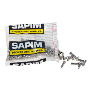 Ekernippel SAPIM. 2 X 14mm. silver (mässing) 100st