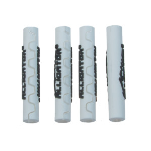 Ramskydd silicon ALLIGATOR för 4mm hölje, 4st/förp, vit