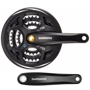 Vevparti SHIMANO FC-M311, 42/32/22T, 170mm, djup 5mm, svart