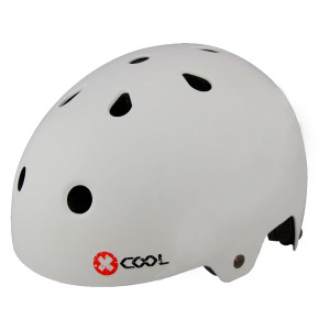 Cykelhjälm X-COOL, mattvit, 54-58cm