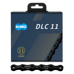 Kedja KMC DLC 11, 11-delad, svart, 118L