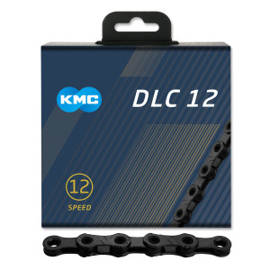 Kedja KMC DLC 12, 12-delad, svart, 126L